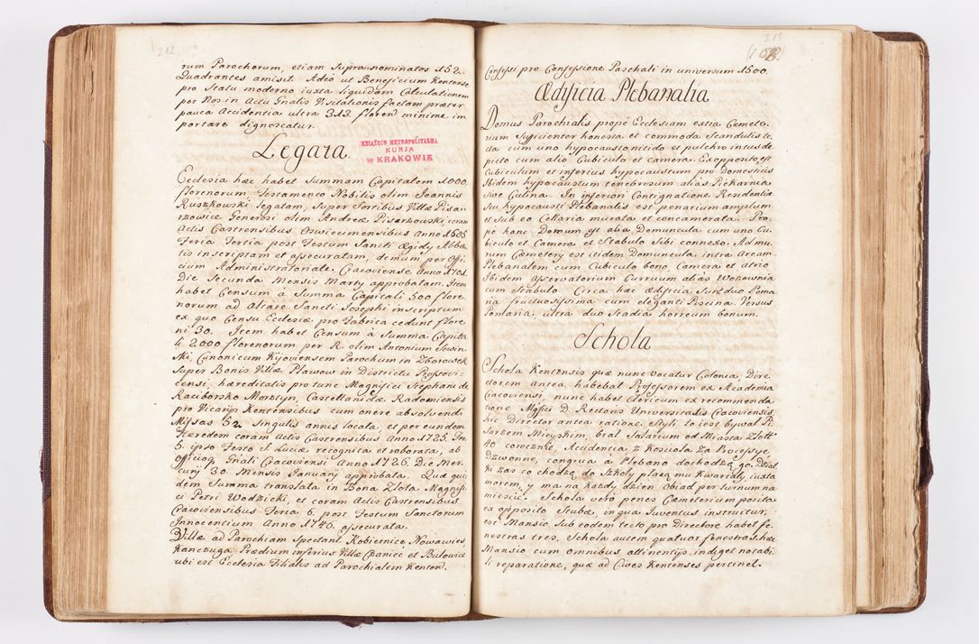 Zdjęcie nr 119 dla obiektu archiwalnego: Visitatio ecclesiarum parochialium, praebendarum, capellarum, hospitalium atque confraternitatum, nec non beneficiorum in decanatibus Oswiecimensis et Zathoriensis, archidiaconatus et officialatus Cracoviensis existentium per R.D. Franciscum Lanckoroński, canonicum cathedralem Cracoviensem, visitatorem delegatum a.D. 1747 et 1748 expedita