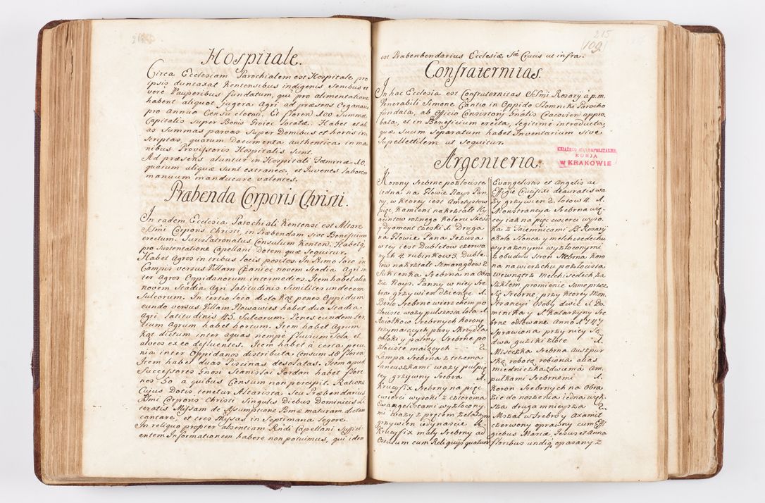 Zdjęcie nr 120 dla obiektu archiwalnego: Visitatio ecclesiarum parochialium, praebendarum, capellarum, hospitalium atque confraternitatum, nec non beneficiorum in decanatibus Oswiecimensis et Zathoriensis, archidiaconatus et officialatus Cracoviensis existentium per R.D. Franciscum Lanckoroński, canonicum cathedralem Cracoviensem, visitatorem delegatum a.D. 1747 et 1748 expedita