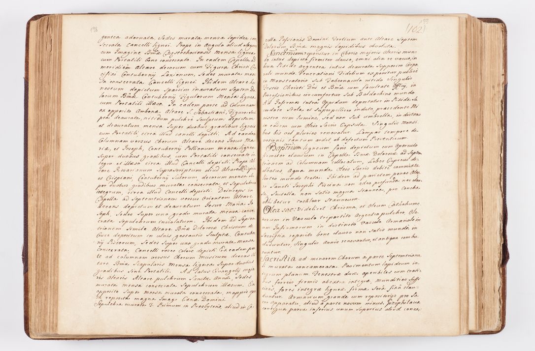 Zdjęcie nr 112 dla obiektu archiwalnego: Visitatio ecclesiarum parochialium, praebendarum, capellarum, hospitalium atque confraternitatum, nec non beneficiorum in decanatibus Oswiecimensis et Zathoriensis, archidiaconatus et officialatus Cracoviensis existentium per R.D. Franciscum Lanckoroński, canonicum cathedralem Cracoviensem, visitatorem delegatum a.D. 1747 et 1748 expedita