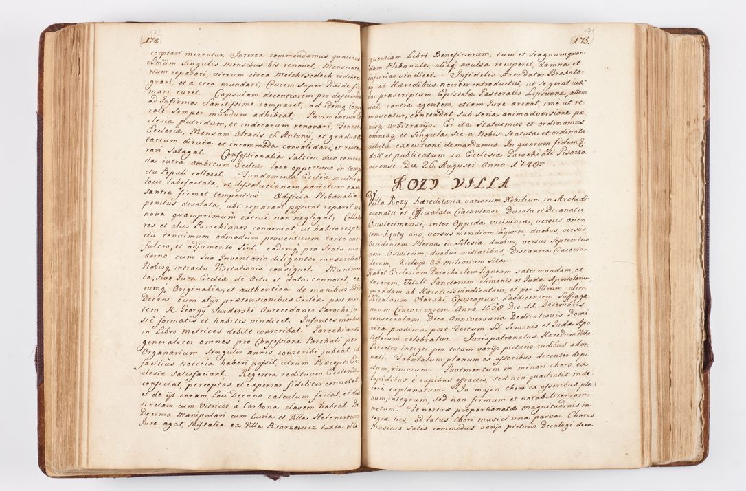 Zdjęcie nr 97 dla obiektu archiwalnego: Visitatio ecclesiarum parochialium, praebendarum, capellarum, hospitalium atque confraternitatum, nec non beneficiorum in decanatibus Oswiecimensis et Zathoriensis, archidiaconatus et officialatus Cracoviensis existentium per R.D. Franciscum Lanckoroński, canonicum cathedralem Cracoviensem, visitatorem delegatum a.D. 1747 et 1748 expedita