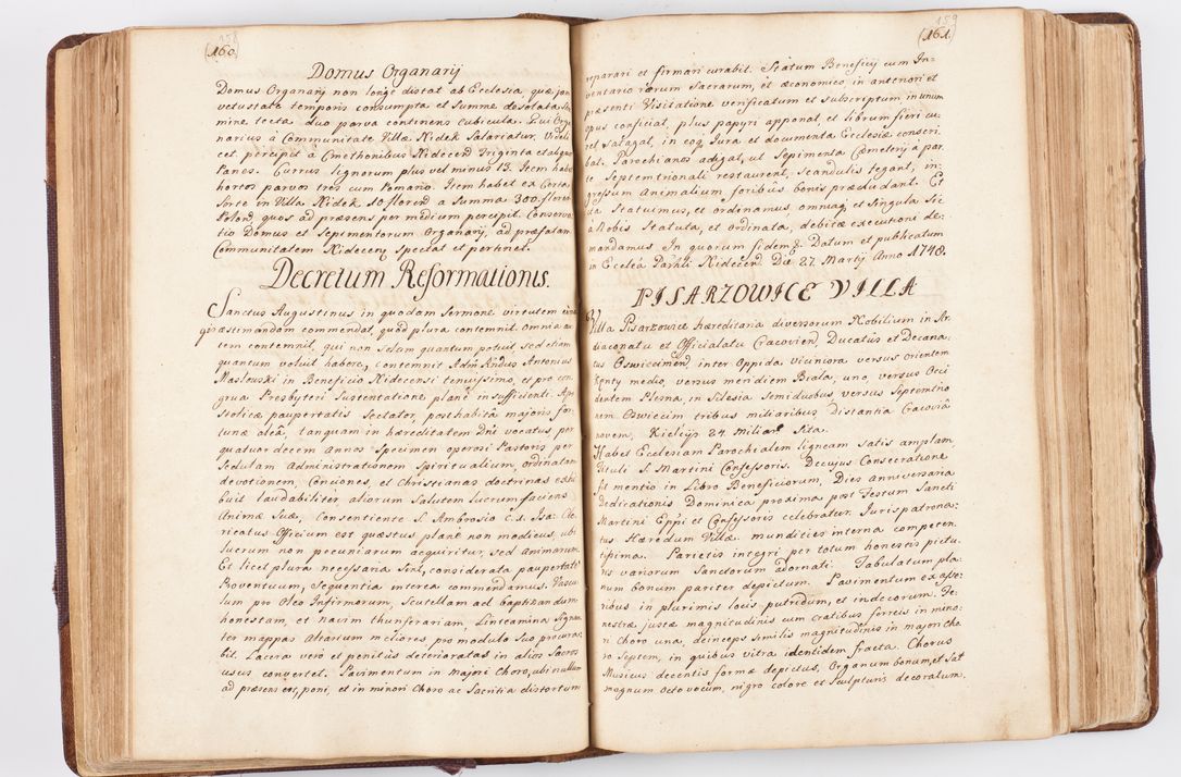 Zdjęcie nr 90 dla obiektu archiwalnego: Visitatio ecclesiarum parochialium, praebendarum, capellarum, hospitalium atque confraternitatum, nec non beneficiorum in decanatibus Oswiecimensis et Zathoriensis, archidiaconatus et officialatus Cracoviensis existentium per R.D. Franciscum Lanckoroński, canonicum cathedralem Cracoviensem, visitatorem delegatum a.D. 1747 et 1748 expedita