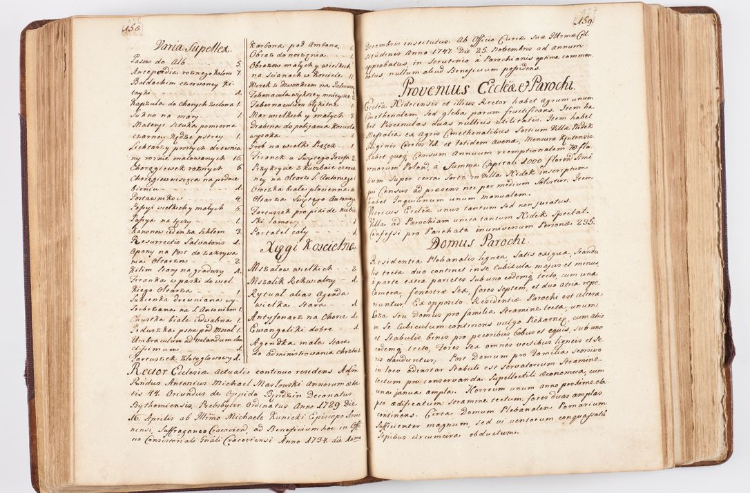Zdjęcie nr 89 dla obiektu archiwalnego: Visitatio ecclesiarum parochialium, praebendarum, capellarum, hospitalium atque confraternitatum, nec non beneficiorum in decanatibus Oswiecimensis et Zathoriensis, archidiaconatus et officialatus Cracoviensis existentium per R.D. Franciscum Lanckoroński, canonicum cathedralem Cracoviensem, visitatorem delegatum a.D. 1747 et 1748 expedita