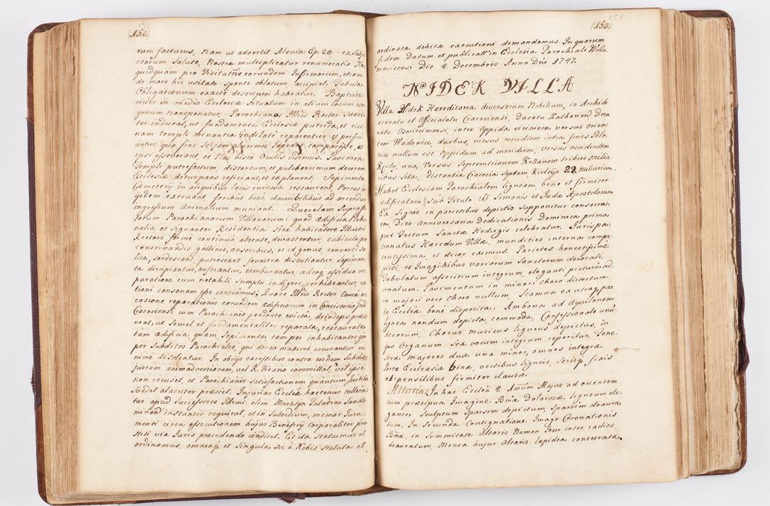 Zdjęcie nr 86 dla obiektu archiwalnego: Visitatio ecclesiarum parochialium, praebendarum, capellarum, hospitalium atque confraternitatum, nec non beneficiorum in decanatibus Oswiecimensis et Zathoriensis, archidiaconatus et officialatus Cracoviensis existentium per R.D. Franciscum Lanckoroński, canonicum cathedralem Cracoviensem, visitatorem delegatum a.D. 1747 et 1748 expedita
