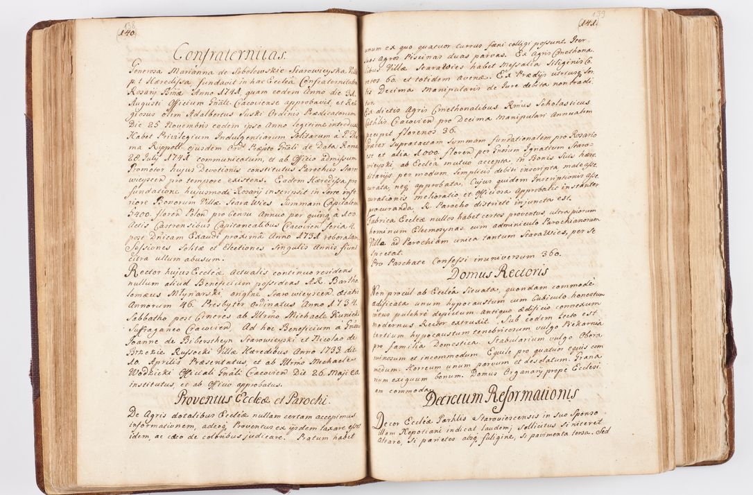 Zdjęcie nr 80 dla obiektu archiwalnego: Visitatio ecclesiarum parochialium, praebendarum, capellarum, hospitalium atque confraternitatum, nec non beneficiorum in decanatibus Oswiecimensis et Zathoriensis, archidiaconatus et officialatus Cracoviensis existentium per R.D. Franciscum Lanckoroński, canonicum cathedralem Cracoviensem, visitatorem delegatum a.D. 1747 et 1748 expedita