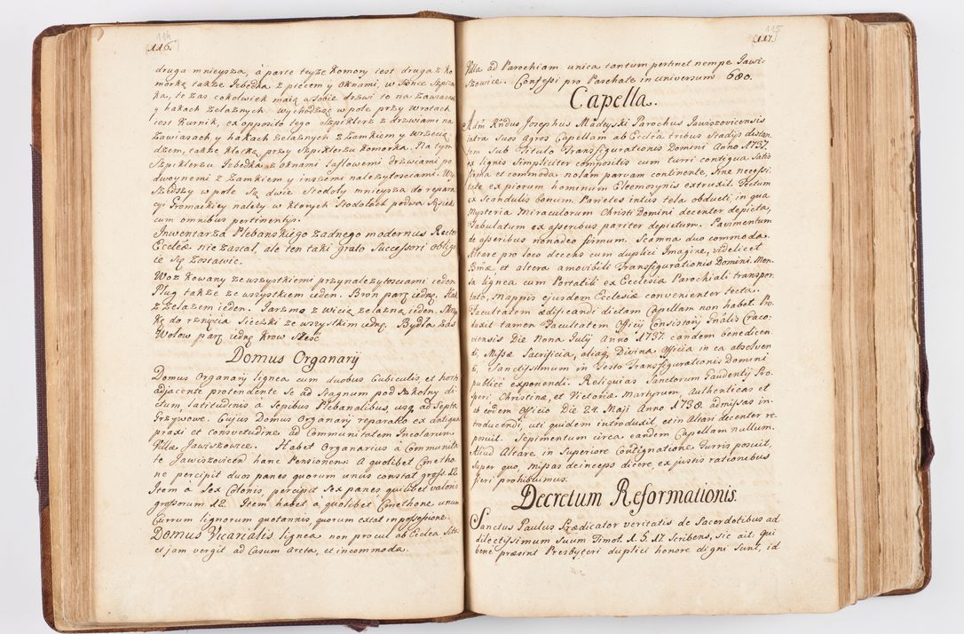 Zdjęcie nr 68 dla obiektu archiwalnego: Visitatio ecclesiarum parochialium, praebendarum, capellarum, hospitalium atque confraternitatum, nec non beneficiorum in decanatibus Oswiecimensis et Zathoriensis, archidiaconatus et officialatus Cracoviensis existentium per R.D. Franciscum Lanckoroński, canonicum cathedralem Cracoviensem, visitatorem delegatum a.D. 1747 et 1748 expedita