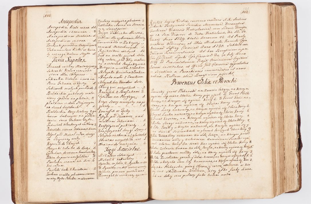 Zdjęcie nr 61 dla obiektu archiwalnego: Visitatio ecclesiarum parochialium, praebendarum, capellarum, hospitalium atque confraternitatum, nec non beneficiorum in decanatibus Oswiecimensis et Zathoriensis, archidiaconatus et officialatus Cracoviensis existentium per R.D. Franciscum Lanckoroński, canonicum cathedralem Cracoviensem, visitatorem delegatum a.D. 1747 et 1748 expedita