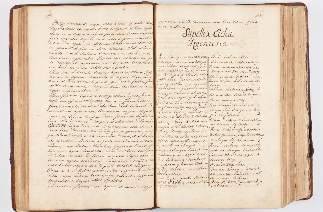 Zdjęcie nr 58 dla obiektu archiwalnego: Visitatio ecclesiarum parochialium, praebendarum, capellarum, hospitalium atque confraternitatum, nec non beneficiorum in decanatibus Oswiecimensis et Zathoriensis, archidiaconatus et officialatus Cracoviensis existentium per R.D. Franciscum Lanckoroński, canonicum cathedralem Cracoviensem, visitatorem delegatum a.D. 1747 et 1748 expedita