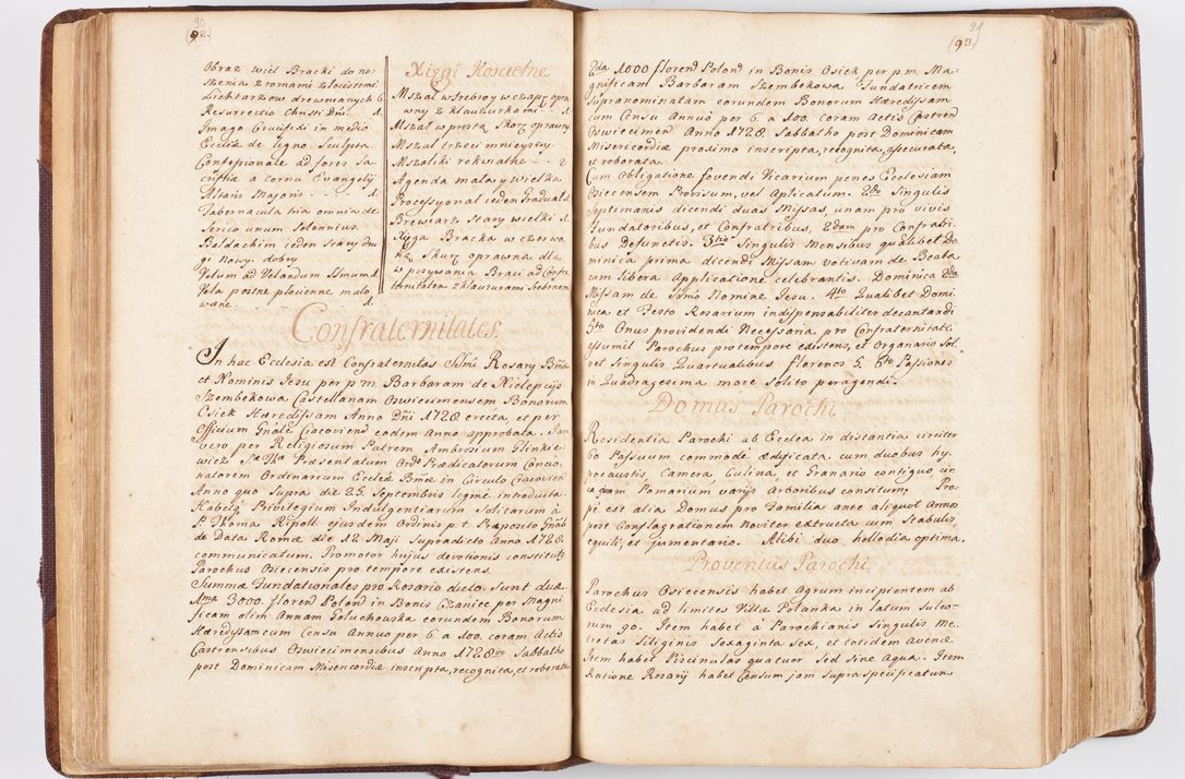 Zdjęcie nr 55 dla obiektu archiwalnego: Visitatio ecclesiarum parochialium, praebendarum, capellarum, hospitalium atque confraternitatum, nec non beneficiorum in decanatibus Oswiecimensis et Zathoriensis, archidiaconatus et officialatus Cracoviensis existentium per R.D. Franciscum Lanckoroński, canonicum cathedralem Cracoviensem, visitatorem delegatum a.D. 1747 et 1748 expedita