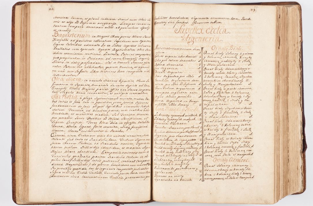 Zdjęcie nr 53 dla obiektu archiwalnego: Visitatio ecclesiarum parochialium, praebendarum, capellarum, hospitalium atque confraternitatum, nec non beneficiorum in decanatibus Oswiecimensis et Zathoriensis, archidiaconatus et officialatus Cracoviensis existentium per R.D. Franciscum Lanckoroński, canonicum cathedralem Cracoviensem, visitatorem delegatum a.D. 1747 et 1748 expedita