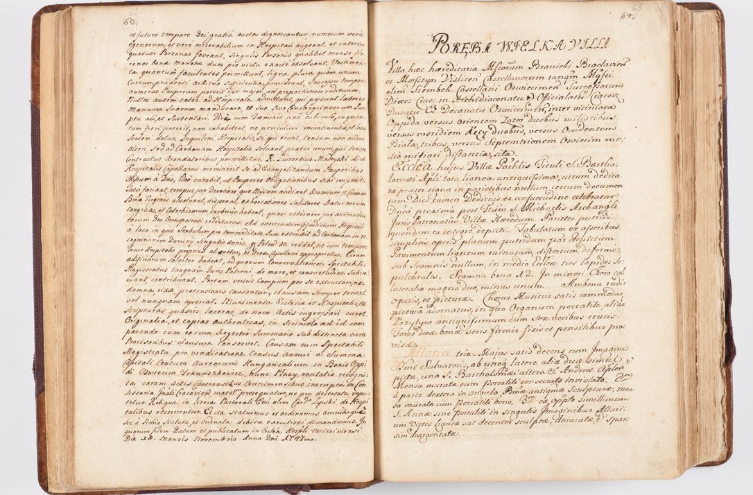 Zdjęcie nr 41 dla obiektu archiwalnego: Visitatio ecclesiarum parochialium, praebendarum, capellarum, hospitalium atque confraternitatum, nec non beneficiorum in decanatibus Oswiecimensis et Zathoriensis, archidiaconatus et officialatus Cracoviensis existentium per R.D. Franciscum Lanckoroński, canonicum cathedralem Cracoviensem, visitatorem delegatum a.D. 1747 et 1748 expedita