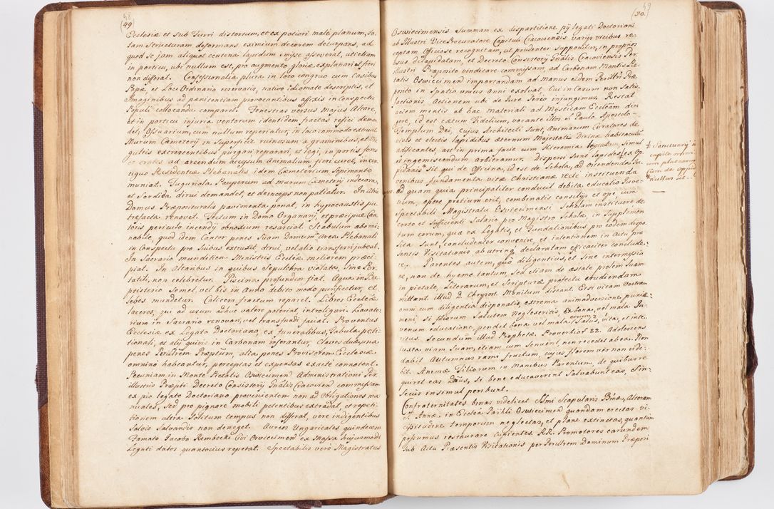 Zdjęcie nr 33 dla obiektu archiwalnego: Visitatio ecclesiarum parochialium, praebendarum, capellarum, hospitalium atque confraternitatum, nec non beneficiorum in decanatibus Oswiecimensis et Zathoriensis, archidiaconatus et officialatus Cracoviensis existentium per R.D. Franciscum Lanckoroński, canonicum cathedralem Cracoviensem, visitatorem delegatum a.D. 1747 et 1748 expedita