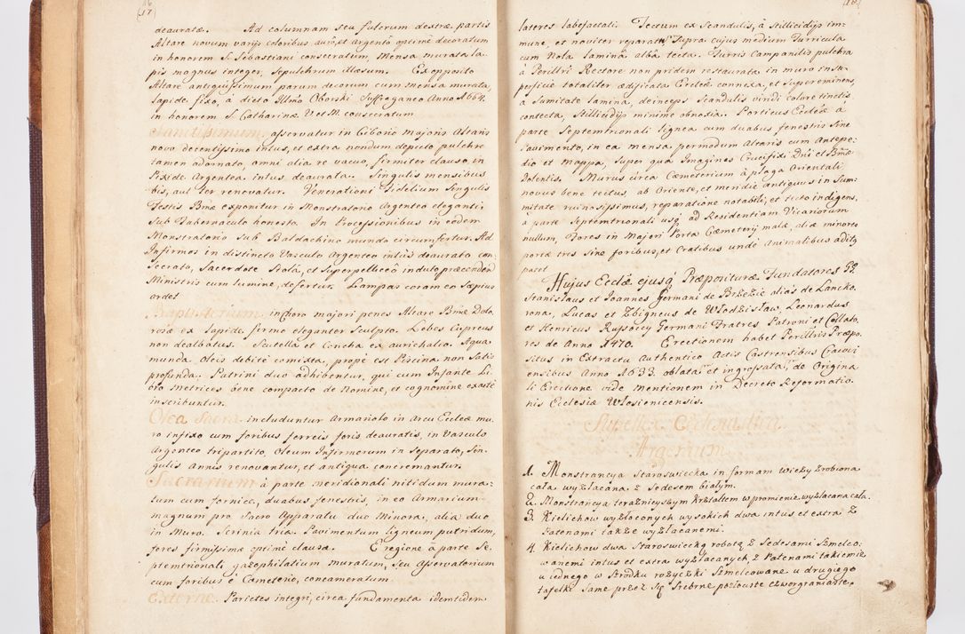 Zdjęcie nr 17 dla obiektu archiwalnego: Visitatio ecclesiarum parochialium, praebendarum, capellarum, hospitalium atque confraternitatum, nec non beneficiorum in decanatibus Oswiecimensis et Zathoriensis, archidiaconatus et officialatus Cracoviensis existentium per R.D. Franciscum Lanckoroński, canonicum cathedralem Cracoviensem, visitatorem delegatum a.D. 1747 et 1748 expedita