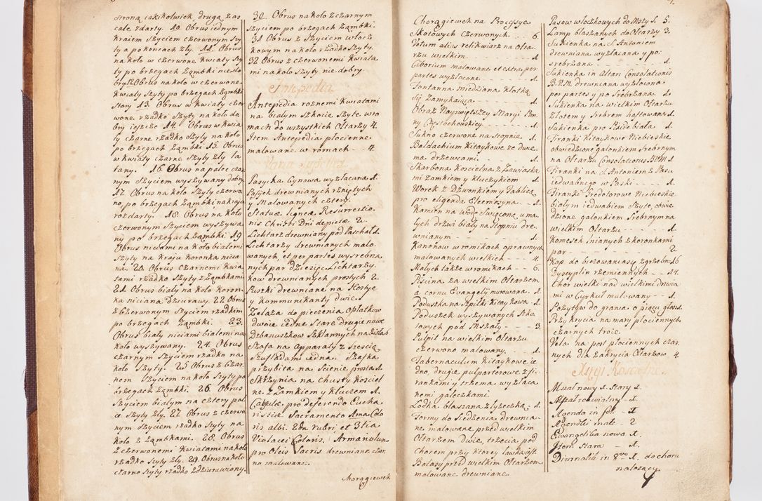 Zdjęcie nr 12 dla obiektu archiwalnego: Visitatio ecclesiarum parochialium, praebendarum, capellarum, hospitalium atque confraternitatum, nec non beneficiorum in decanatibus Oswiecimensis et Zathoriensis, archidiaconatus et officialatus Cracoviensis existentium per R.D. Franciscum Lanckoroński, canonicum cathedralem Cracoviensem, visitatorem delegatum a.D. 1747 et 1748 expedita
