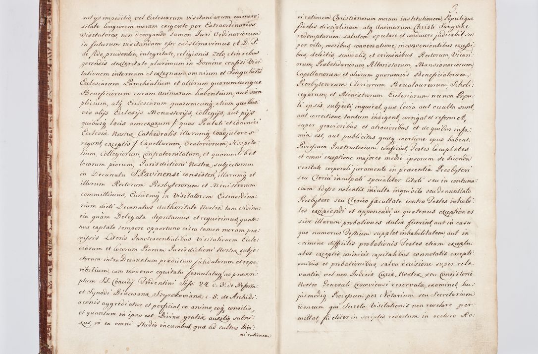Zdjęcie nr 12 dla obiektu archiwalnego: Visitatio ecclesiarum parachialium, praebendarum, capellarum, hospitalium atque confraternitatum, nec non beneficiorum in decanatu Scaviensi foraneo, dioecesis, archidiaconatus et officialatus Cracoviensis consistentiu, ex speciali mandato Cel. Principis R.D. Andreae Stanislai Kostka in Załuskie Załuski, episcopi Cracoviensis canonicum, parochialis s. Nicolai ad Cracowiam praepositum, delegatum extraordinarium visitatorem a.D. 1748 