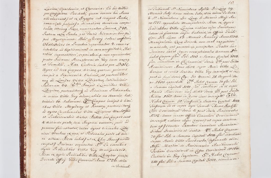 Zdjęcie nr 19 dla obiektu archiwalnego: Visitatio ecclesiarum parachialium, praebendarum, capellarum, hospitalium atque confraternitatum, nec non beneficiorum in decanatu Scaviensi foraneo, dioecesis, archidiaconatus et officialatus Cracoviensis consistentiu, ex speciali mandato Cel. Principis R.D. Andreae Stanislai Kostka in Załuskie Załuski, episcopi Cracoviensis canonicum, parochialis s. Nicolai ad Cracowiam praepositum, delegatum extraordinarium visitatorem a.D. 1748 