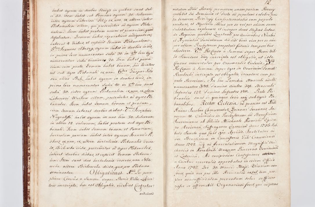 Zdjęcie nr 21 dla obiektu archiwalnego: Visitatio ecclesiarum parachialium, praebendarum, capellarum, hospitalium atque confraternitatum, nec non beneficiorum in decanatu Scaviensi foraneo, dioecesis, archidiaconatus et officialatus Cracoviensis consistentiu, ex speciali mandato Cel. Principis R.D. Andreae Stanislai Kostka in Załuskie Załuski, episcopi Cracoviensis canonicum, parochialis s. Nicolai ad Cracowiam praepositum, delegatum extraordinarium visitatorem a.D. 1748 