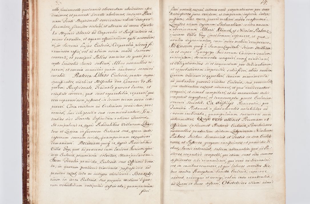Zdjęcie nr 23 dla obiektu archiwalnego: Visitatio ecclesiarum parachialium, praebendarum, capellarum, hospitalium atque confraternitatum, nec non beneficiorum in decanatu Scaviensi foraneo, dioecesis, archidiaconatus et officialatus Cracoviensis consistentiu, ex speciali mandato Cel. Principis R.D. Andreae Stanislai Kostka in Załuskie Załuski, episcopi Cracoviensis canonicum, parochialis s. Nicolai ad Cracowiam praepositum, delegatum extraordinarium visitatorem a.D. 1748 