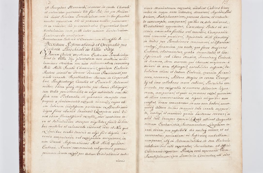 Zdjęcie nr 22 dla obiektu archiwalnego: Visitatio ecclesiarum parachialium, praebendarum, capellarum, hospitalium atque confraternitatum, nec non beneficiorum in decanatu Scaviensi foraneo, dioecesis, archidiaconatus et officialatus Cracoviensis consistentiu, ex speciali mandato Cel. Principis R.D. Andreae Stanislai Kostka in Załuskie Załuski, episcopi Cracoviensis canonicum, parochialis s. Nicolai ad Cracowiam praepositum, delegatum extraordinarium visitatorem a.D. 1748 