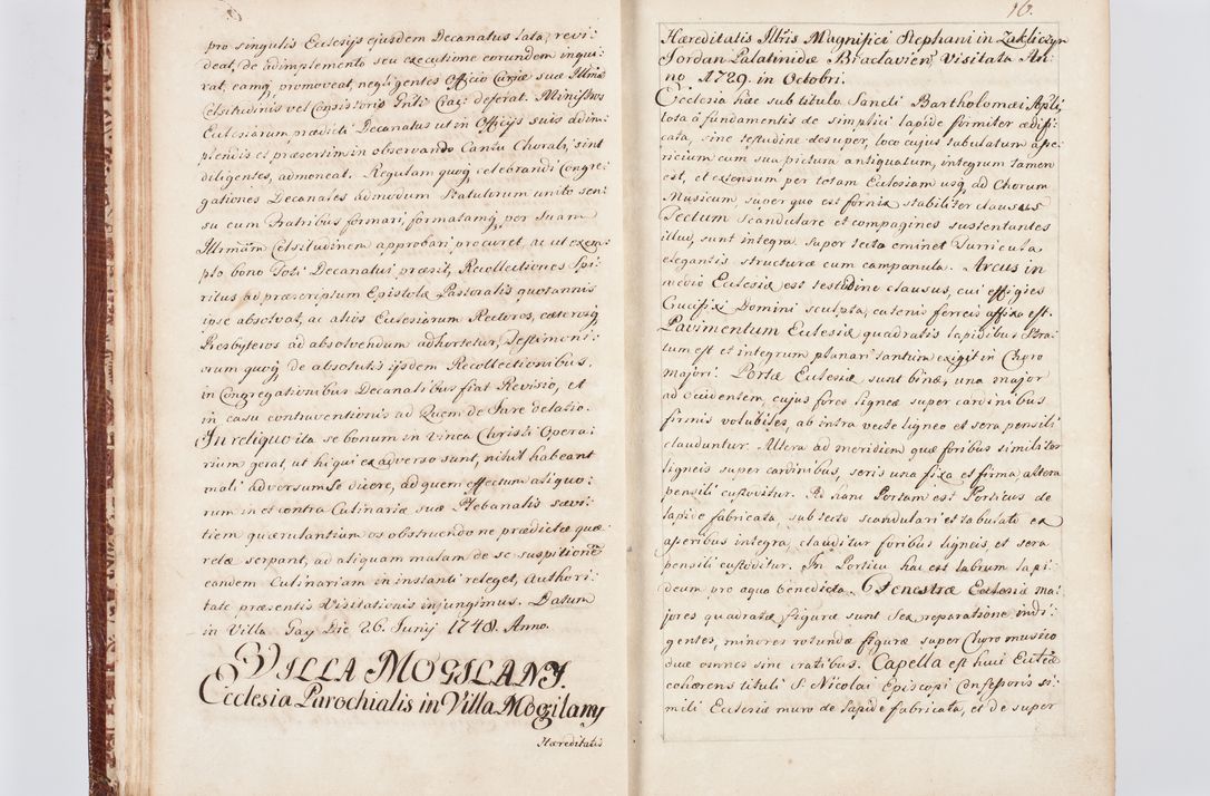 Zdjęcie nr 25 dla obiektu archiwalnego: Visitatio ecclesiarum parachialium, praebendarum, capellarum, hospitalium atque confraternitatum, nec non beneficiorum in decanatu Scaviensi foraneo, dioecesis, archidiaconatus et officialatus Cracoviensis consistentiu, ex speciali mandato Cel. Principis R.D. Andreae Stanislai Kostka in Załuskie Załuski, episcopi Cracoviensis canonicum, parochialis s. Nicolai ad Cracowiam praepositum, delegatum extraordinarium visitatorem a.D. 1748 