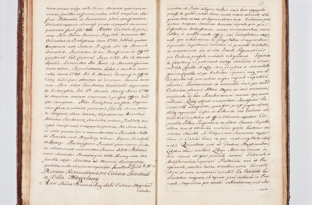 Zdjęcie nr 30 dla obiektu archiwalnego: Visitatio ecclesiarum parachialium, praebendarum, capellarum, hospitalium atque confraternitatum, nec non beneficiorum in decanatu Scaviensi foraneo, dioecesis, archidiaconatus et officialatus Cracoviensis consistentiu, ex speciali mandato Cel. Principis R.D. Andreae Stanislai Kostka in Załuskie Załuski, episcopi Cracoviensis canonicum, parochialis s. Nicolai ad Cracowiam praepositum, delegatum extraordinarium visitatorem a.D. 1748 