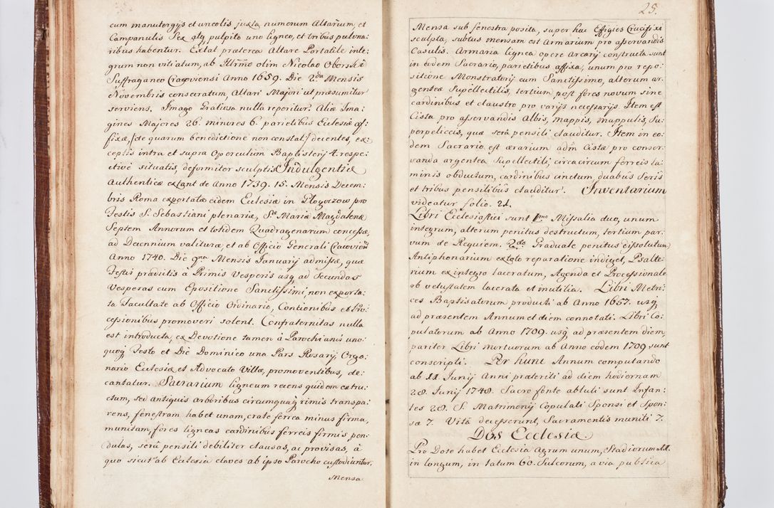 Zdjęcie nr 35 dla obiektu archiwalnego: Visitatio ecclesiarum parachialium, praebendarum, capellarum, hospitalium atque confraternitatum, nec non beneficiorum in decanatu Scaviensi foraneo, dioecesis, archidiaconatus et officialatus Cracoviensis consistentiu, ex speciali mandato Cel. Principis R.D. Andreae Stanislai Kostka in Załuskie Załuski, episcopi Cracoviensis canonicum, parochialis s. Nicolai ad Cracowiam praepositum, delegatum extraordinarium visitatorem a.D. 1748 
