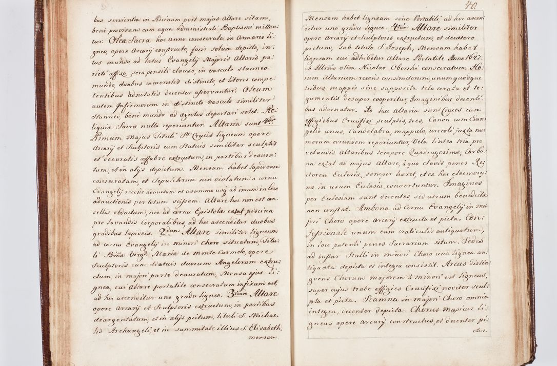 Zdjęcie nr 50 dla obiektu archiwalnego: Visitatio ecclesiarum parachialium, praebendarum, capellarum, hospitalium atque confraternitatum, nec non beneficiorum in decanatu Scaviensi foraneo, dioecesis, archidiaconatus et officialatus Cracoviensis consistentiu, ex speciali mandato Cel. Principis R.D. Andreae Stanislai Kostka in Załuskie Załuski, episcopi Cracoviensis canonicum, parochialis s. Nicolai ad Cracowiam praepositum, delegatum extraordinarium visitatorem a.D. 1748 