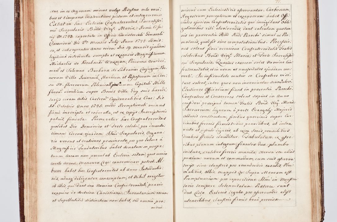 Zdjęcie nr 51 dla obiektu archiwalnego: Visitatio ecclesiarum parachialium, praebendarum, capellarum, hospitalium atque confraternitatum, nec non beneficiorum in decanatu Scaviensi foraneo, dioecesis, archidiaconatus et officialatus Cracoviensis consistentiu, ex speciali mandato Cel. Principis R.D. Andreae Stanislai Kostka in Załuskie Załuski, episcopi Cracoviensis canonicum, parochialis s. Nicolai ad Cracowiam praepositum, delegatum extraordinarium visitatorem a.D. 1748 