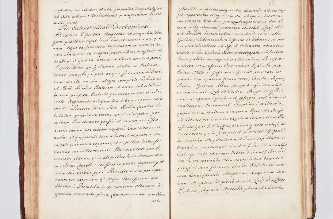 Zdjęcie nr 72 dla obiektu archiwalnego: Visitatio ecclesiarum parachialium, praebendarum, capellarum, hospitalium atque confraternitatum, nec non beneficiorum in decanatu Scaviensi foraneo, dioecesis, archidiaconatus et officialatus Cracoviensis consistentiu, ex speciali mandato Cel. Principis R.D. Andreae Stanislai Kostka in Załuskie Załuski, episcopi Cracoviensis canonicum, parochialis s. Nicolai ad Cracowiam praepositum, delegatum extraordinarium visitatorem a.D. 1748 