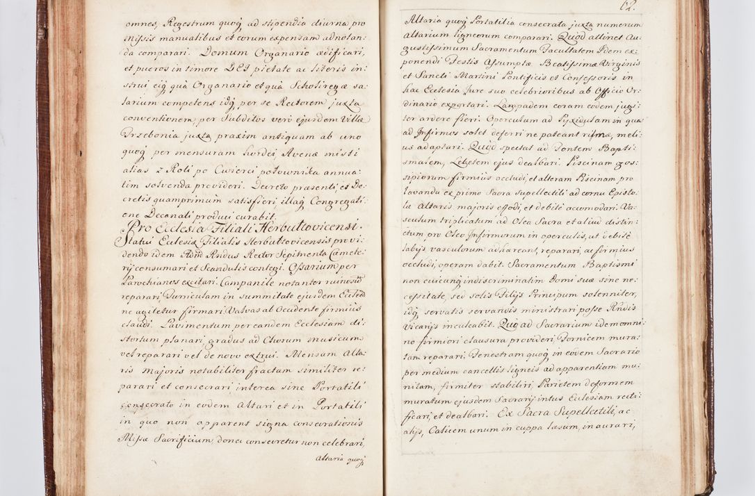 Zdjęcie nr 73 dla obiektu archiwalnego: Visitatio ecclesiarum parachialium, praebendarum, capellarum, hospitalium atque confraternitatum, nec non beneficiorum in decanatu Scaviensi foraneo, dioecesis, archidiaconatus et officialatus Cracoviensis consistentiu, ex speciali mandato Cel. Principis R.D. Andreae Stanislai Kostka in Załuskie Załuski, episcopi Cracoviensis canonicum, parochialis s. Nicolai ad Cracowiam praepositum, delegatum extraordinarium visitatorem a.D. 1748 