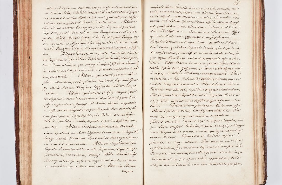 Zdjęcie nr 76 dla obiektu archiwalnego: Visitatio ecclesiarum parachialium, praebendarum, capellarum, hospitalium atque confraternitatum, nec non beneficiorum in decanatu Scaviensi foraneo, dioecesis, archidiaconatus et officialatus Cracoviensis consistentiu, ex speciali mandato Cel. Principis R.D. Andreae Stanislai Kostka in Załuskie Załuski, episcopi Cracoviensis canonicum, parochialis s. Nicolai ad Cracowiam praepositum, delegatum extraordinarium visitatorem a.D. 1748 