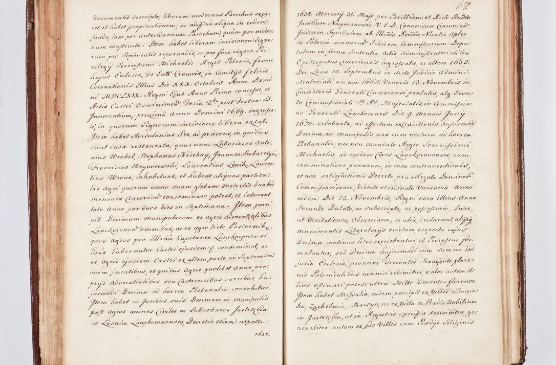 Zdjęcie nr 78 dla obiektu archiwalnego: Visitatio ecclesiarum parachialium, praebendarum, capellarum, hospitalium atque confraternitatum, nec non beneficiorum in decanatu Scaviensi foraneo, dioecesis, archidiaconatus et officialatus Cracoviensis consistentiu, ex speciali mandato Cel. Principis R.D. Andreae Stanislai Kostka in Załuskie Załuski, episcopi Cracoviensis canonicum, parochialis s. Nicolai ad Cracowiam praepositum, delegatum extraordinarium visitatorem a.D. 1748 