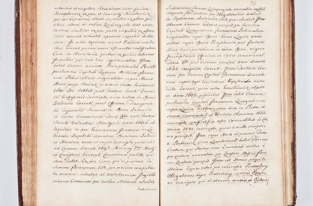 Zdjęcie nr 82 dla obiektu archiwalnego: Visitatio ecclesiarum parachialium, praebendarum, capellarum, hospitalium atque confraternitatum, nec non beneficiorum in decanatu Scaviensi foraneo, dioecesis, archidiaconatus et officialatus Cracoviensis consistentiu, ex speciali mandato Cel. Principis R.D. Andreae Stanislai Kostka in Załuskie Załuski, episcopi Cracoviensis canonicum, parochialis s. Nicolai ad Cracowiam praepositum, delegatum extraordinarium visitatorem a.D. 1748 