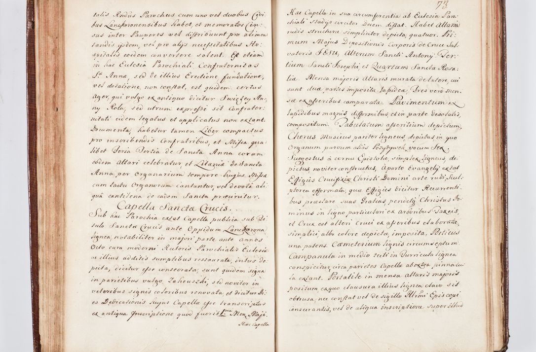 Zdjęcie nr 84 dla obiektu archiwalnego: Visitatio ecclesiarum parachialium, praebendarum, capellarum, hospitalium atque confraternitatum, nec non beneficiorum in decanatu Scaviensi foraneo, dioecesis, archidiaconatus et officialatus Cracoviensis consistentiu, ex speciali mandato Cel. Principis R.D. Andreae Stanislai Kostka in Załuskie Załuski, episcopi Cracoviensis canonicum, parochialis s. Nicolai ad Cracowiam praepositum, delegatum extraordinarium visitatorem a.D. 1748 