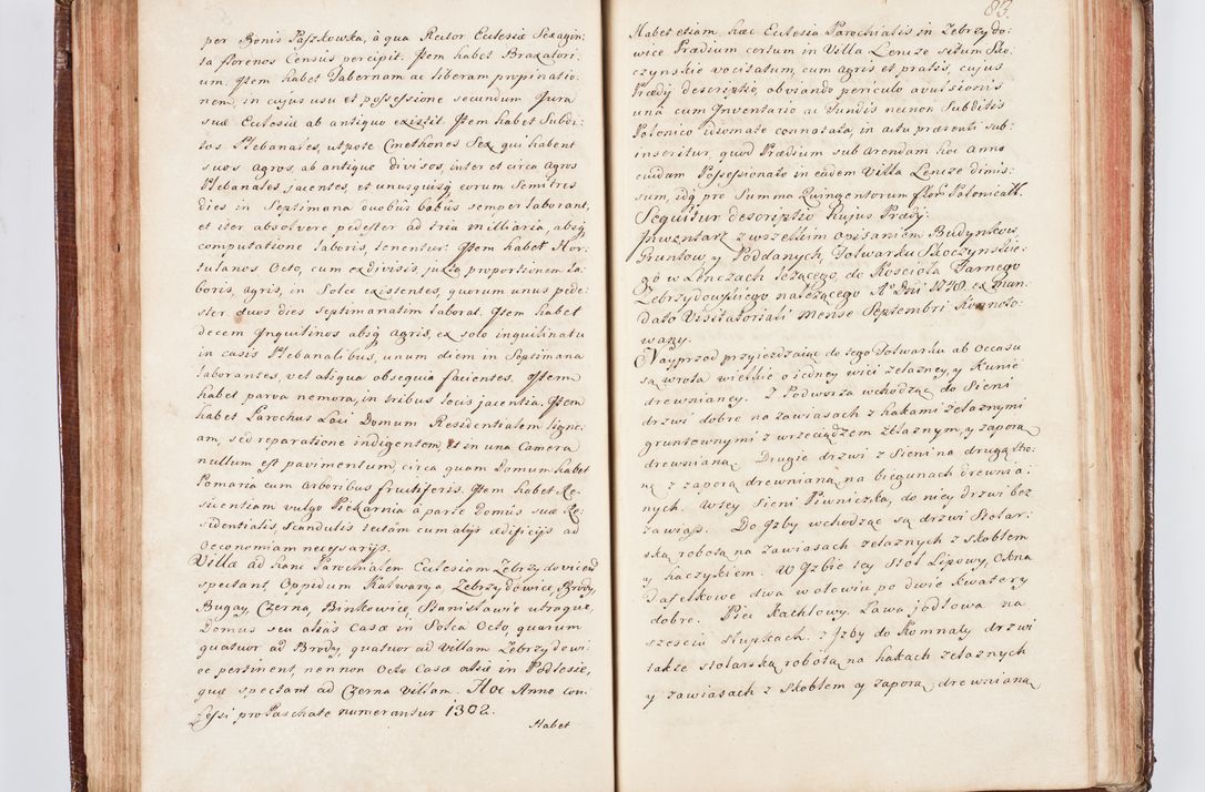 Zdjęcie nr 95 dla obiektu archiwalnego: Visitatio ecclesiarum parachialium, praebendarum, capellarum, hospitalium atque confraternitatum, nec non beneficiorum in decanatu Scaviensi foraneo, dioecesis, archidiaconatus et officialatus Cracoviensis consistentiu, ex speciali mandato Cel. Principis R.D. Andreae Stanislai Kostka in Załuskie Załuski, episcopi Cracoviensis canonicum, parochialis s. Nicolai ad Cracowiam praepositum, delegatum extraordinarium visitatorem a.D. 1748 
