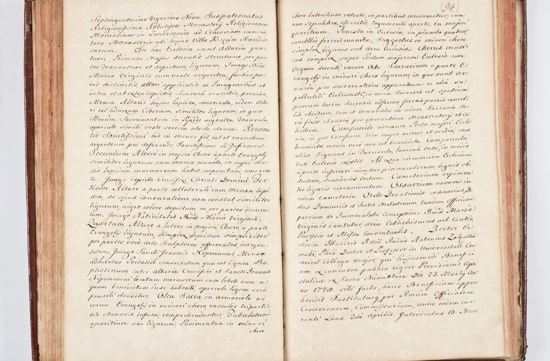 Zdjęcie nr 107 dla obiektu archiwalnego: Visitatio ecclesiarum parachialium, praebendarum, capellarum, hospitalium atque confraternitatum, nec non beneficiorum in decanatu Scaviensi foraneo, dioecesis, archidiaconatus et officialatus Cracoviensis consistentiu, ex speciali mandato Cel. Principis R.D. Andreae Stanislai Kostka in Załuskie Załuski, episcopi Cracoviensis canonicum, parochialis s. Nicolai ad Cracowiam praepositum, delegatum extraordinarium visitatorem a.D. 1748 