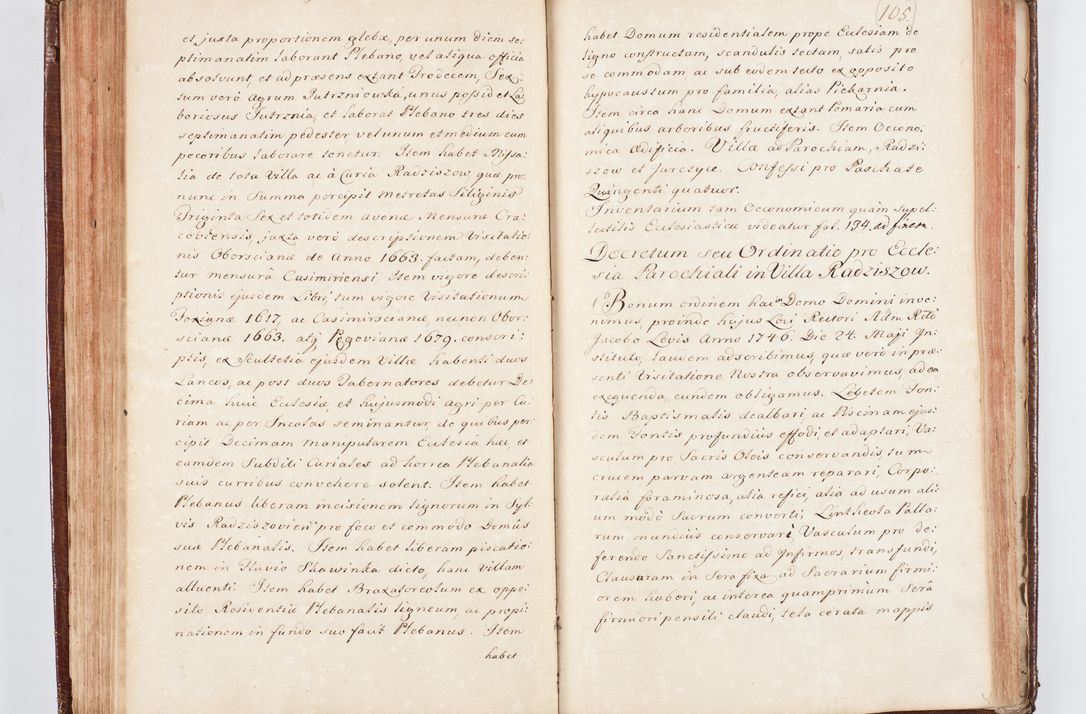 Zdjęcie nr 118 dla obiektu archiwalnego: Visitatio ecclesiarum parachialium, praebendarum, capellarum, hospitalium atque confraternitatum, nec non beneficiorum in decanatu Scaviensi foraneo, dioecesis, archidiaconatus et officialatus Cracoviensis consistentiu, ex speciali mandato Cel. Principis R.D. Andreae Stanislai Kostka in Załuskie Załuski, episcopi Cracoviensis canonicum, parochialis s. Nicolai ad Cracowiam praepositum, delegatum extraordinarium visitatorem a.D. 1748 