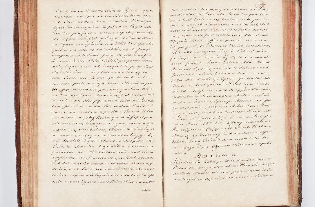 Zdjęcie nr 120 dla obiektu archiwalnego: Visitatio ecclesiarum parachialium, praebendarum, capellarum, hospitalium atque confraternitatum, nec non beneficiorum in decanatu Scaviensi foraneo, dioecesis, archidiaconatus et officialatus Cracoviensis consistentiu, ex speciali mandato Cel. Principis R.D. Andreae Stanislai Kostka in Załuskie Załuski, episcopi Cracoviensis canonicum, parochialis s. Nicolai ad Cracowiam praepositum, delegatum extraordinarium visitatorem a.D. 1748 