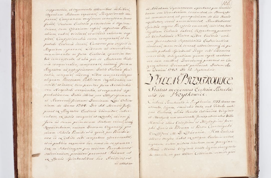 Zdjęcie nr 119 dla obiektu archiwalnego: Visitatio ecclesiarum parachialium, praebendarum, capellarum, hospitalium atque confraternitatum, nec non beneficiorum in decanatu Scaviensi foraneo, dioecesis, archidiaconatus et officialatus Cracoviensis consistentiu, ex speciali mandato Cel. Principis R.D. Andreae Stanislai Kostka in Załuskie Załuski, episcopi Cracoviensis canonicum, parochialis s. Nicolai ad Cracowiam praepositum, delegatum extraordinarium visitatorem a.D. 1748 