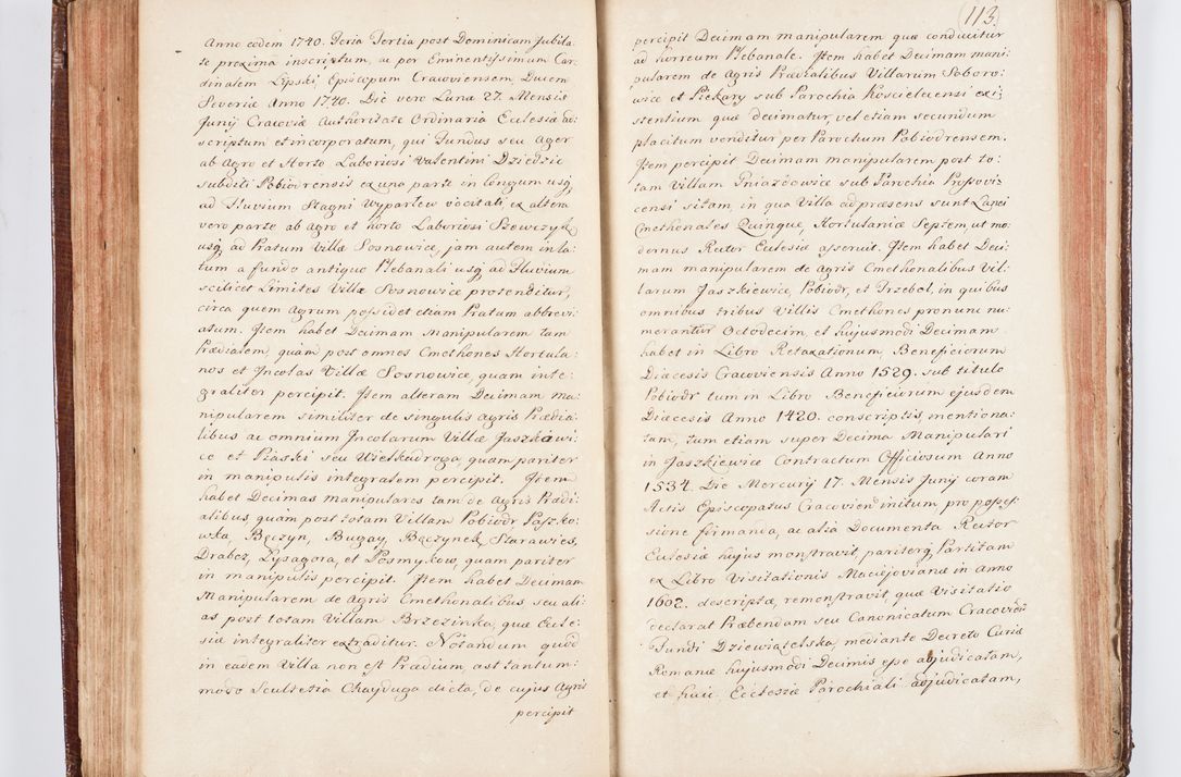 Zdjęcie nr 126 dla obiektu archiwalnego: Visitatio ecclesiarum parachialium, praebendarum, capellarum, hospitalium atque confraternitatum, nec non beneficiorum in decanatu Scaviensi foraneo, dioecesis, archidiaconatus et officialatus Cracoviensis consistentiu, ex speciali mandato Cel. Principis R.D. Andreae Stanislai Kostka in Załuskie Załuski, episcopi Cracoviensis canonicum, parochialis s. Nicolai ad Cracowiam praepositum, delegatum extraordinarium visitatorem a.D. 1748 