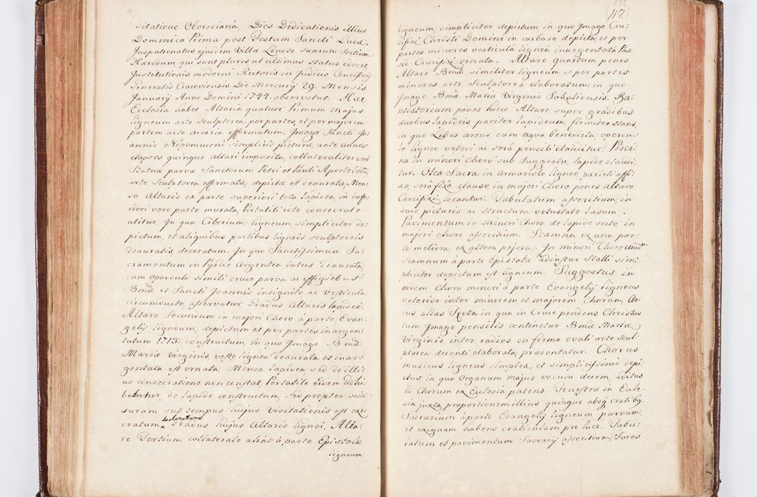 Zdjęcie nr 131 dla obiektu archiwalnego: Visitatio ecclesiarum parachialium, praebendarum, capellarum, hospitalium atque confraternitatum, nec non beneficiorum in decanatu Scaviensi foraneo, dioecesis, archidiaconatus et officialatus Cracoviensis consistentiu, ex speciali mandato Cel. Principis R.D. Andreae Stanislai Kostka in Załuskie Załuski, episcopi Cracoviensis canonicum, parochialis s. Nicolai ad Cracowiam praepositum, delegatum extraordinarium visitatorem a.D. 1748 