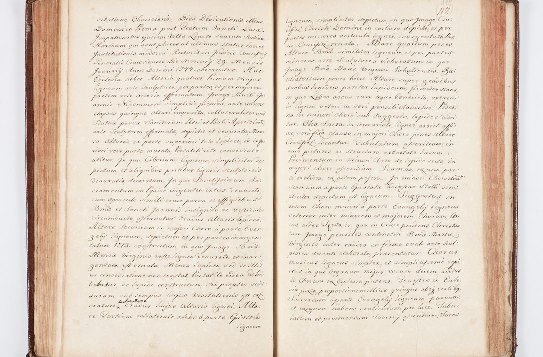 Zdjęcie nr 130 dla obiektu archiwalnego: Visitatio ecclesiarum parachialium, praebendarum, capellarum, hospitalium atque confraternitatum, nec non beneficiorum in decanatu Scaviensi foraneo, dioecesis, archidiaconatus et officialatus Cracoviensis consistentiu, ex speciali mandato Cel. Principis R.D. Andreae Stanislai Kostka in Załuskie Załuski, episcopi Cracoviensis canonicum, parochialis s. Nicolai ad Cracowiam praepositum, delegatum extraordinarium visitatorem a.D. 1748 