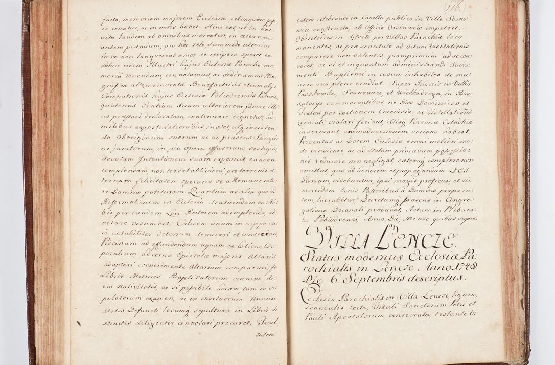 Zdjęcie nr 129 dla obiektu archiwalnego: Visitatio ecclesiarum parachialium, praebendarum, capellarum, hospitalium atque confraternitatum, nec non beneficiorum in decanatu Scaviensi foraneo, dioecesis, archidiaconatus et officialatus Cracoviensis consistentiu, ex speciali mandato Cel. Principis R.D. Andreae Stanislai Kostka in Załuskie Załuski, episcopi Cracoviensis canonicum, parochialis s. Nicolai ad Cracowiam praepositum, delegatum extraordinarium visitatorem a.D. 1748 