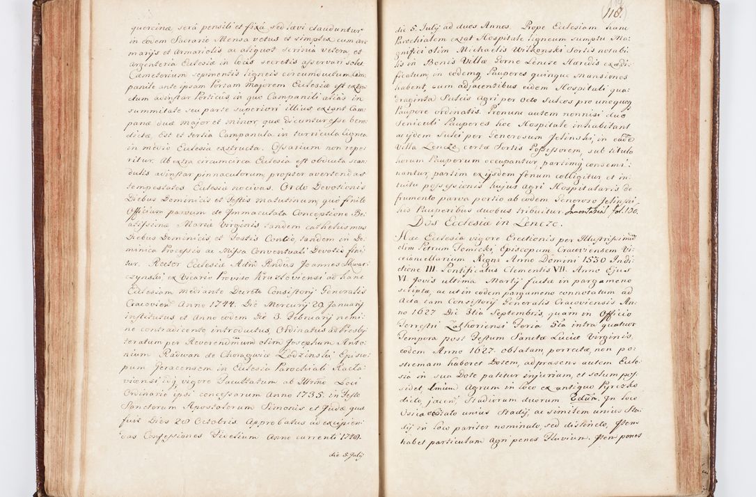Zdjęcie nr 132 dla obiektu archiwalnego: Visitatio ecclesiarum parachialium, praebendarum, capellarum, hospitalium atque confraternitatum, nec non beneficiorum in decanatu Scaviensi foraneo, dioecesis, archidiaconatus et officialatus Cracoviensis consistentiu, ex speciali mandato Cel. Principis R.D. Andreae Stanislai Kostka in Załuskie Załuski, episcopi Cracoviensis canonicum, parochialis s. Nicolai ad Cracowiam praepositum, delegatum extraordinarium visitatorem a.D. 1748 