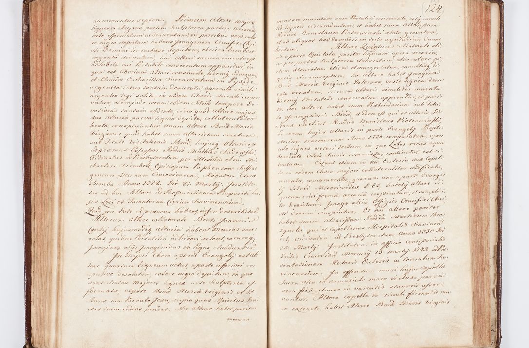 Zdjęcie nr 138 dla obiektu archiwalnego: Visitatio ecclesiarum parachialium, praebendarum, capellarum, hospitalium atque confraternitatum, nec non beneficiorum in decanatu Scaviensi foraneo, dioecesis, archidiaconatus et officialatus Cracoviensis consistentiu, ex speciali mandato Cel. Principis R.D. Andreae Stanislai Kostka in Załuskie Załuski, episcopi Cracoviensis canonicum, parochialis s. Nicolai ad Cracowiam praepositum, delegatum extraordinarium visitatorem a.D. 1748 