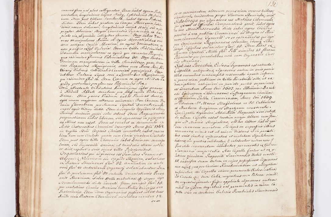 Zdjęcie nr 145 dla obiektu archiwalnego: Visitatio ecclesiarum parachialium, praebendarum, capellarum, hospitalium atque confraternitatum, nec non beneficiorum in decanatu Scaviensi foraneo, dioecesis, archidiaconatus et officialatus Cracoviensis consistentiu, ex speciali mandato Cel. Principis R.D. Andreae Stanislai Kostka in Załuskie Załuski, episcopi Cracoviensis canonicum, parochialis s. Nicolai ad Cracowiam praepositum, delegatum extraordinarium visitatorem a.D. 1748 