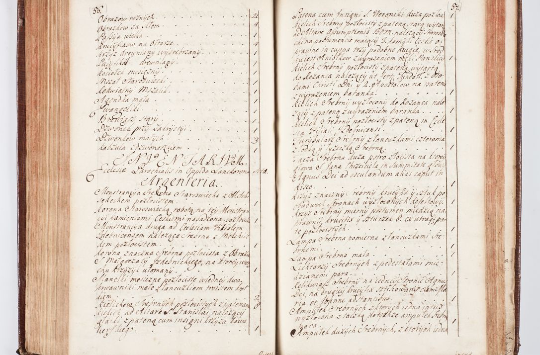 Zdjęcie nr 181 dla obiektu archiwalnego: Visitatio ecclesiarum parachialium, praebendarum, capellarum, hospitalium atque confraternitatum, nec non beneficiorum in decanatu Scaviensi foraneo, dioecesis, archidiaconatus et officialatus Cracoviensis consistentiu, ex speciali mandato Cel. Principis R.D. Andreae Stanislai Kostka in Załuskie Załuski, episcopi Cracoviensis canonicum, parochialis s. Nicolai ad Cracowiam praepositum, delegatum extraordinarium visitatorem a.D. 1748 