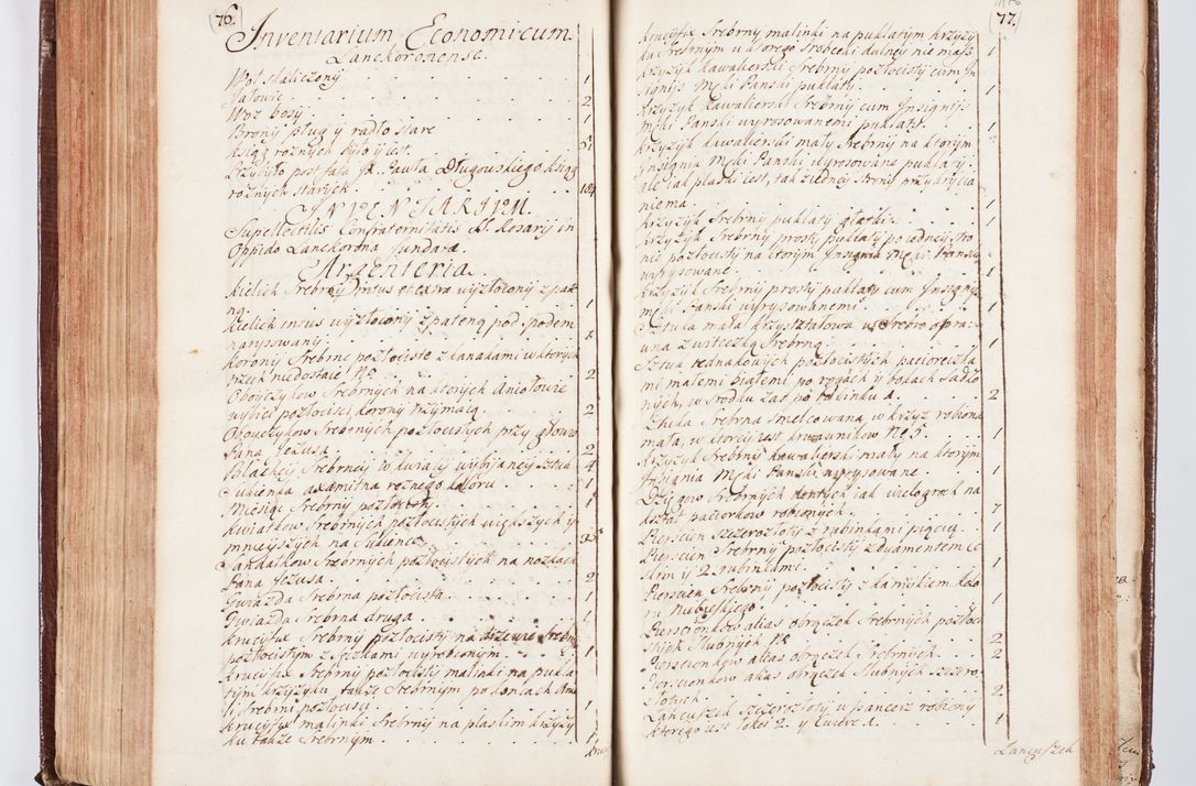 Zdjęcie nr 191 dla obiektu archiwalnego: Visitatio ecclesiarum parachialium, praebendarum, capellarum, hospitalium atque confraternitatum, nec non beneficiorum in decanatu Scaviensi foraneo, dioecesis, archidiaconatus et officialatus Cracoviensis consistentiu, ex speciali mandato Cel. Principis R.D. Andreae Stanislai Kostka in Załuskie Załuski, episcopi Cracoviensis canonicum, parochialis s. Nicolai ad Cracowiam praepositum, delegatum extraordinarium visitatorem a.D. 1748 