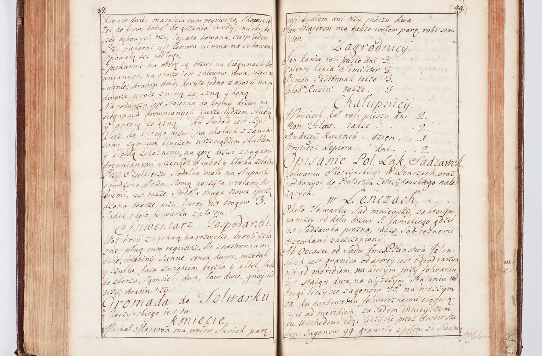 Zdjęcie nr 202 dla obiektu archiwalnego: Visitatio ecclesiarum parachialium, praebendarum, capellarum, hospitalium atque confraternitatum, nec non beneficiorum in decanatu Scaviensi foraneo, dioecesis, archidiaconatus et officialatus Cracoviensis consistentiu, ex speciali mandato Cel. Principis R.D. Andreae Stanislai Kostka in Załuskie Załuski, episcopi Cracoviensis canonicum, parochialis s. Nicolai ad Cracowiam praepositum, delegatum extraordinarium visitatorem a.D. 1748 