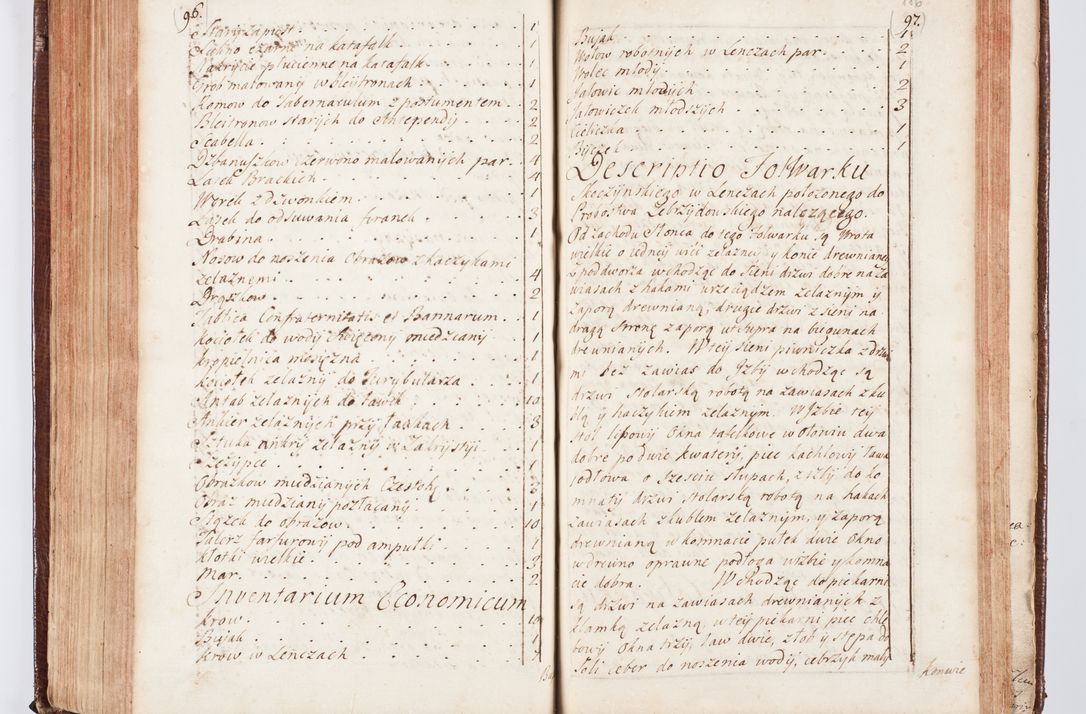 Zdjęcie nr 201 dla obiektu archiwalnego: Visitatio ecclesiarum parachialium, praebendarum, capellarum, hospitalium atque confraternitatum, nec non beneficiorum in decanatu Scaviensi foraneo, dioecesis, archidiaconatus et officialatus Cracoviensis consistentiu, ex speciali mandato Cel. Principis R.D. Andreae Stanislai Kostka in Załuskie Załuski, episcopi Cracoviensis canonicum, parochialis s. Nicolai ad Cracowiam praepositum, delegatum extraordinarium visitatorem a.D. 1748 