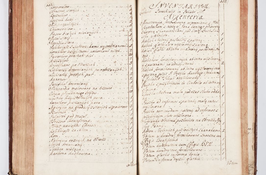 Zdjęcie nr 209 dla obiektu archiwalnego: Visitatio ecclesiarum parachialium, praebendarum, capellarum, hospitalium atque confraternitatum, nec non beneficiorum in decanatu Scaviensi foraneo, dioecesis, archidiaconatus et officialatus Cracoviensis consistentiu, ex speciali mandato Cel. Principis R.D. Andreae Stanislai Kostka in Załuskie Załuski, episcopi Cracoviensis canonicum, parochialis s. Nicolai ad Cracowiam praepositum, delegatum extraordinarium visitatorem a.D. 1748 